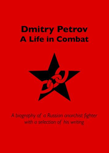 Antifascist Profiles; #1 Dmitry Petrov, 1989-2023